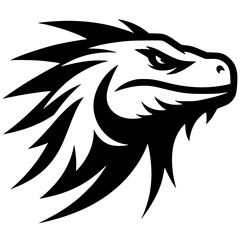 Iguana sport logo silhouette