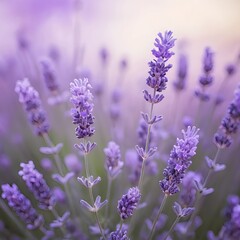 Obraz premium Lavender Field Close-up