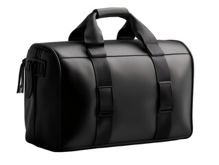 Stylish black leather bag designed for professionals on the go.