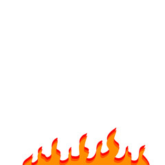 flat style red flames