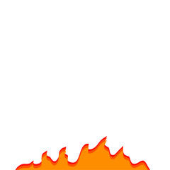 flat style red flames