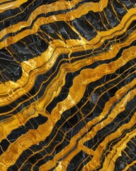 Black and gold marble stone backdrop for luxury, architecture, and product showcases