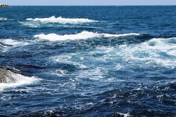 山形県庄内浜の荒波