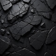 Abstract Dark Cracked Stone Texture