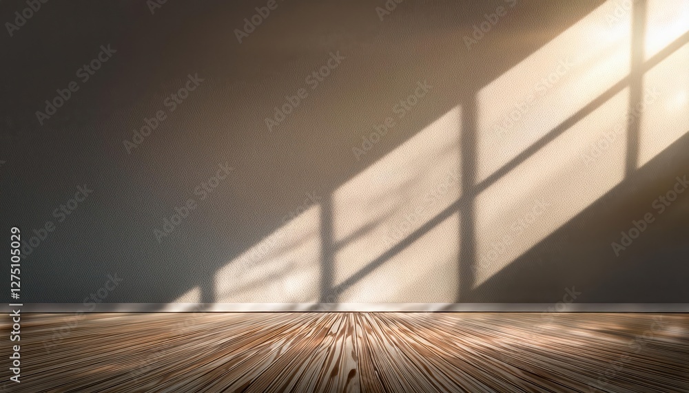 Poster lights shadows stunning studio scene illuminated by sunlight, showcasing a dynamic interplay of ligh