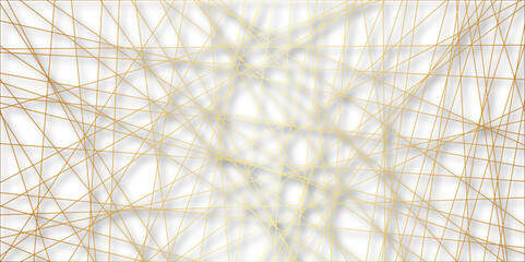 Abstract beautiful perfect random whit shadow Diagonal lines background. Geometric lines golden pattern transparent . white abstract random chaotic liens with business banner design template, 