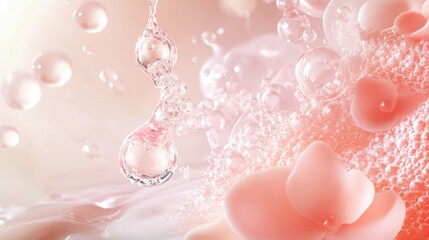 Vibrant 3D Rendering Showcases Intricate Molecular Structures in Detail