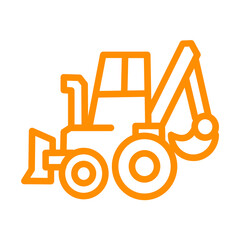 bulldozer vector illustration