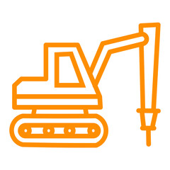 excavator vector illustration