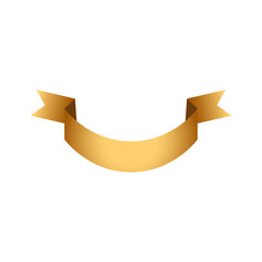 gold ribbon copy space with gradient