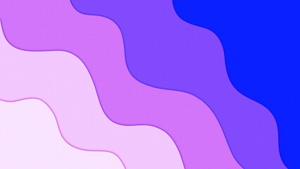 Pink purple blue gradient wave abstract background with shadow