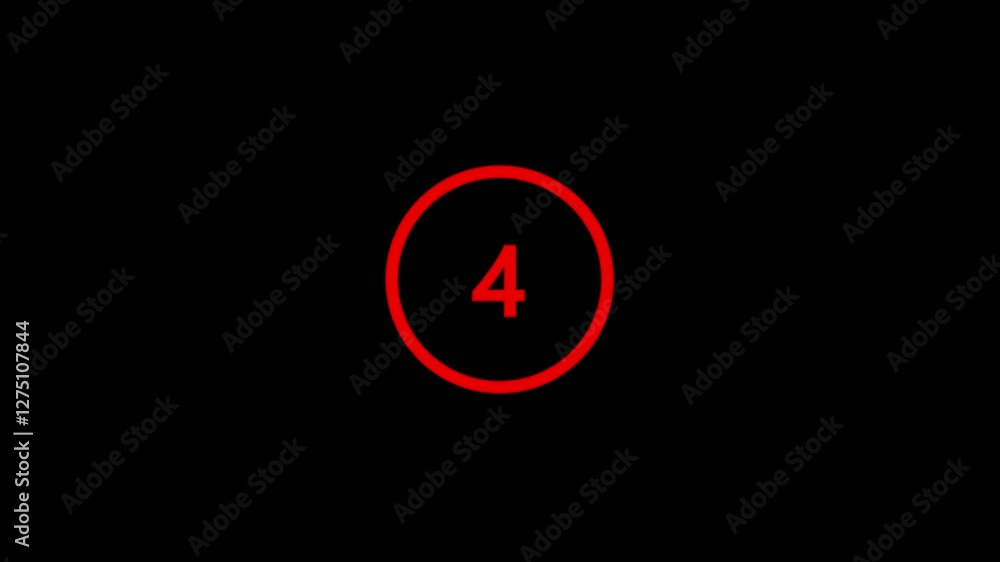 Poster sliding countdown timer ten seconds animation from 10 to 0 seconds,modern countdown time motion grap