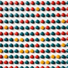 Colorful Pattern of Round Objects
