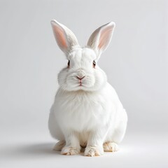 Obraz premium Adorable White Rabbit