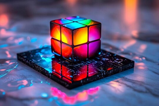 minimal photostock of a  Abstract background representing data particles in a technological environment
