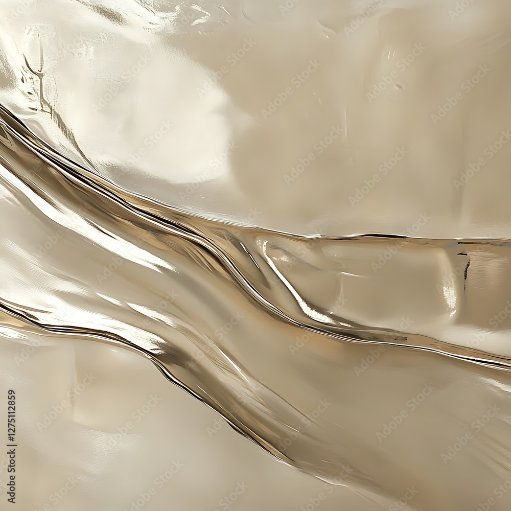 Poster a close-up view of a textured surface featuring flowing lines and a subtle sheen. this image capture