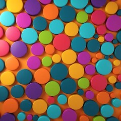 Colorful Circles Abstract Background