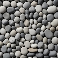 Smooth Grey and White Stones Background