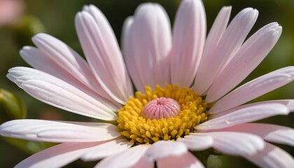 Close-up of a Delicate Pink Daisy