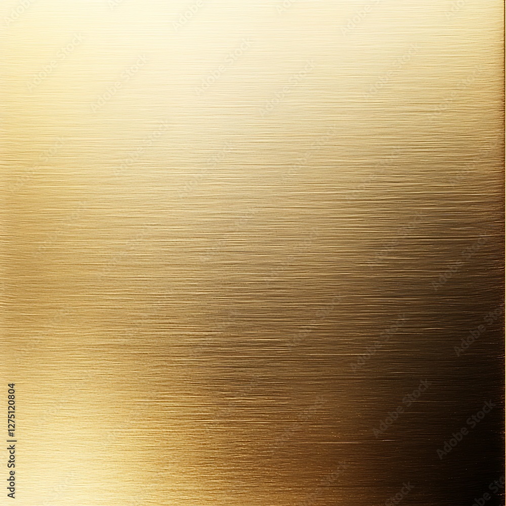Poster a high-quality image of a brushed gold texture, showcasing a sleek and shiny appearance that adds el