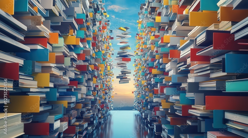 Poster document management system with cloud-based storage, where files are organized in a virtual workspac