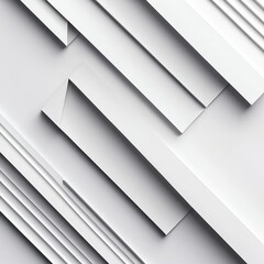 Obraz premium Abstract White Geometric Background