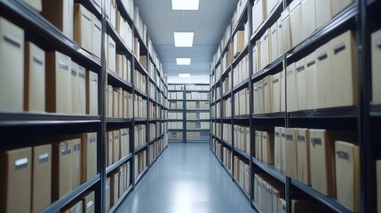 Fototapeta premium digital document management interface with quick sorting, secure storage, and easy document retrieval features for business professionals