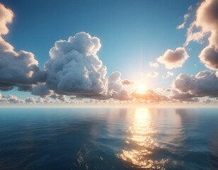 Sunset over the Ocean