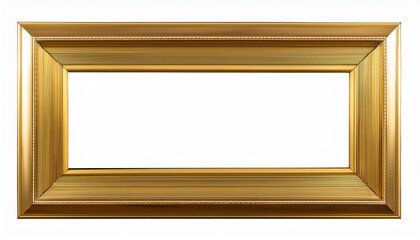 Elegant Minimalistic Gold Framed PNG, Modern 3D Golden Rectangle Emphasizing Simplicity and Luxury, Ideal for Digital Art, Home Decor, or Design Inspiration.