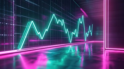 green line graph pointing up to the right, signifying the rapid growth and high value of bitcoin in the market.