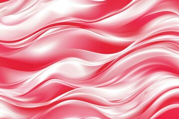 Obraz premium Soft Flowing Waves of Red and White Silk Texture Background