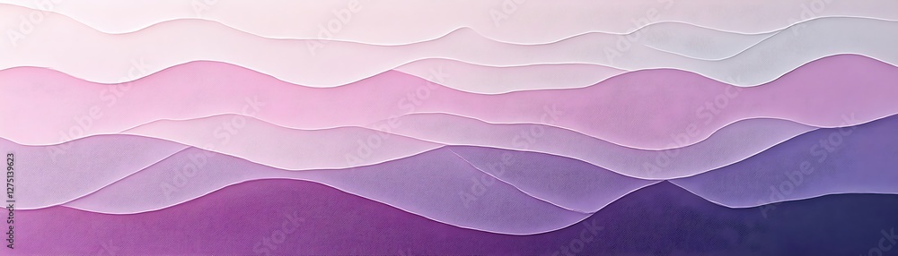 Poster a serene abstract design featuring layered waves of soft pastel colors. ideal for backgrounds, creat
