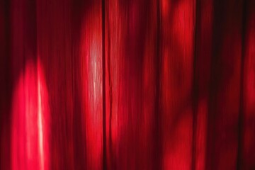 Soft Red Light Filtering Through Vertical Red Fabric Abstract Background