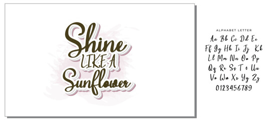 Shine Like A Sunflower SVG Design Vector File