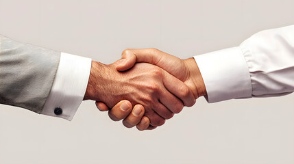 Simple yet elegant handshake close-up, professional business deal