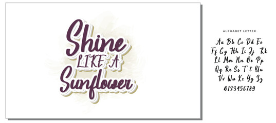 Shine Like A Sunflower SVG Design Vector File