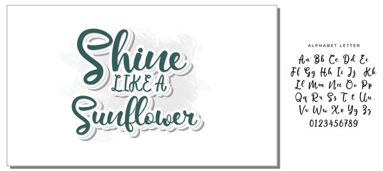 Shine Like A Sunflower SVG Design Vector File