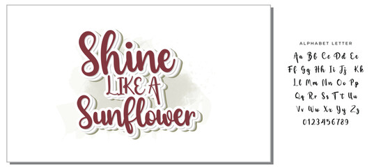 Shine Like A Sunflower SVG Design Vector File
