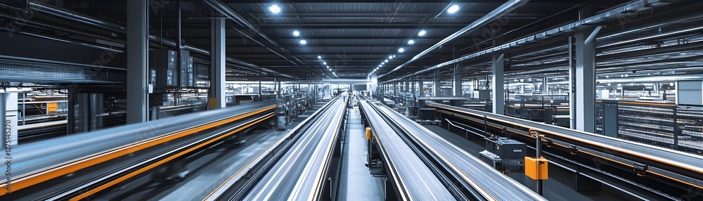 Aufkleber a dynamic view of an industrial facility with intricate logistics and transportation systems. the vi