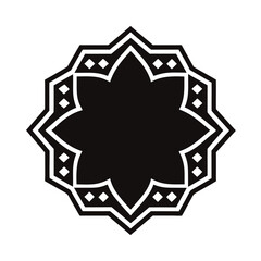 black and white star vector illustration