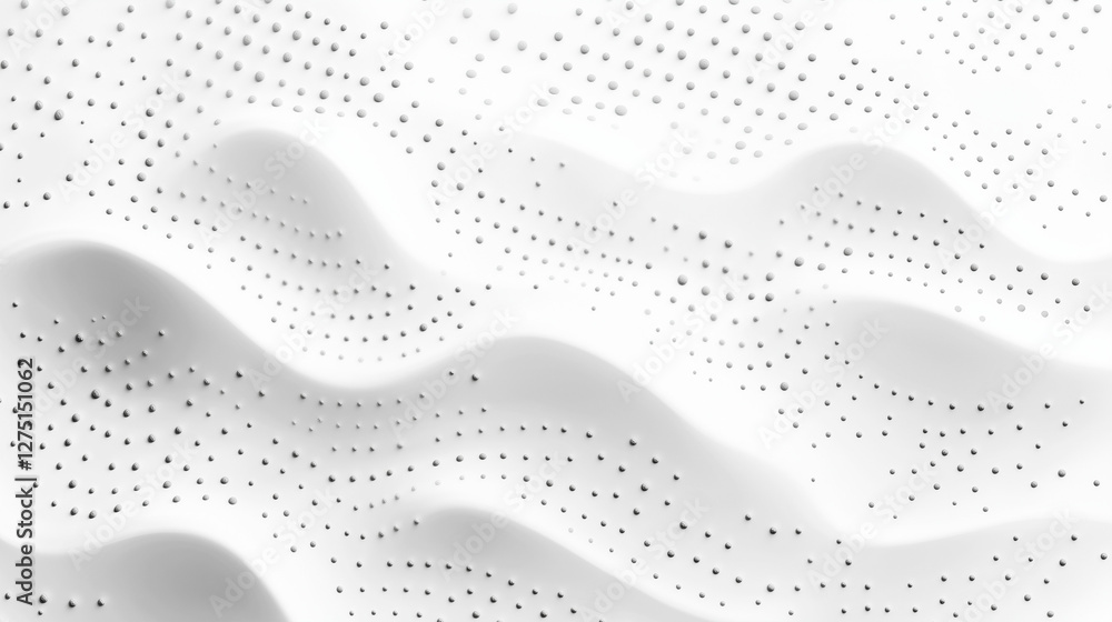 Aufkleber waves of texture: an abstract image showcases a rippling, wave-like surface, intricately dotted with