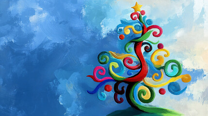 Whimsical holiday mistletoe fantasy vibrant surreal festive botanical abstract colorful joyful artistic decorative dreamy cheerful modern imaginative digital painting illustration neon bold wallpaper