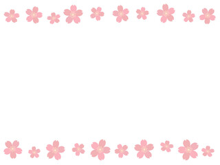 かわいい桜の花のフレーム