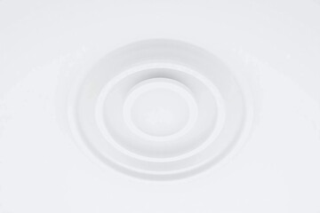 Fototapeta premium 3D rendering of white ceiling with circular concentric design