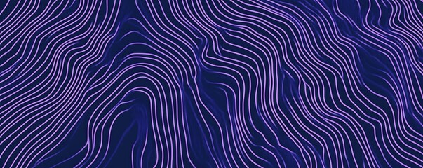 A captivating abstract background featuring flowing lines in various shades of purple against a dark backdrop. Perfect for creating modern designs and artistic projects.