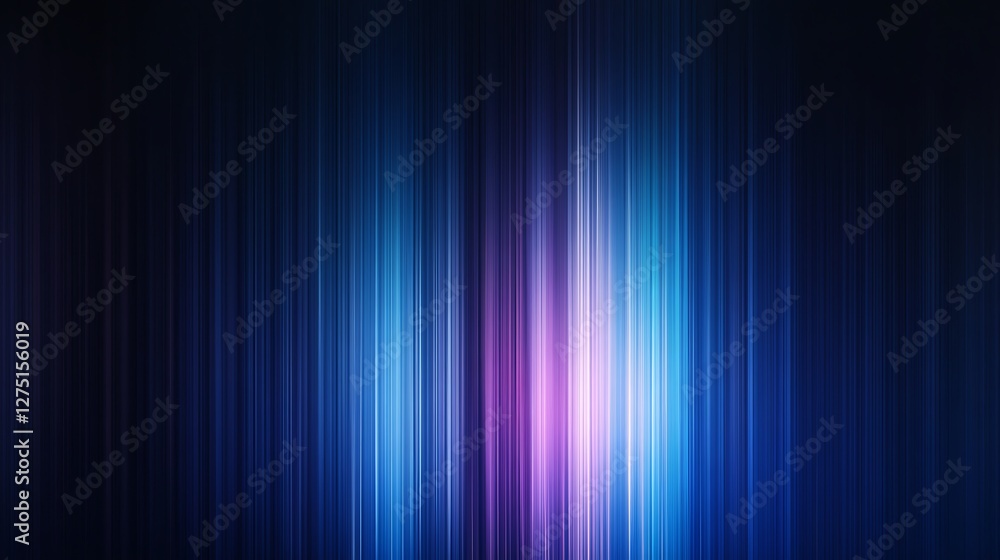 Poster a captivating abstract background with vibrant blue and purple vertical lines creating a sense of mo