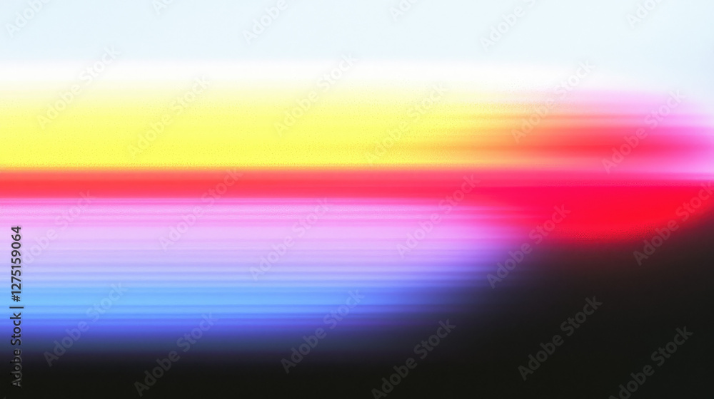 Canvas Prints abstract colorful blurred horizontal stripes background.