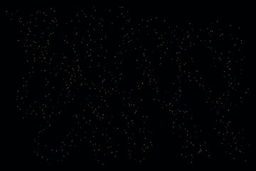 Gold Glitter Texture On Black Background