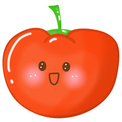 Tomato vector in cartoon style