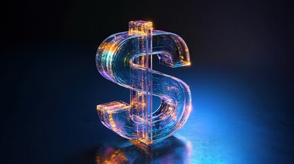 money icon with soft lighting and clean design, showcasing the concept of wealth creation and financial prosperity